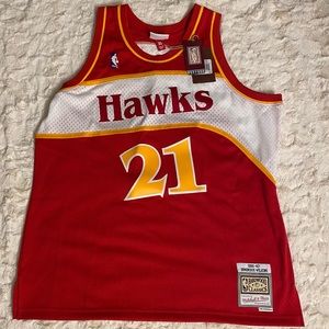 1986-87 Dominique Wilkins Atlanta Hawks Replica Road Jersey - XL
